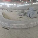 石嘴山 芝麻白异形坐凳，自然面光面弧形加工