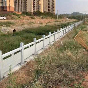 石嘴山 白麻河道栏杆效果展示图