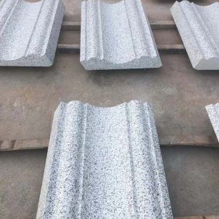 石嘴山 白麻花岗岩光面别墅线条