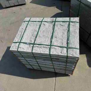 石嘴山 白麻花岗岩石材自然面蘑菇石成品