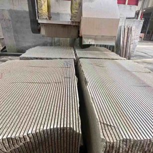 石嘴山 车间生产日常，黄金麻白麻花岗岩