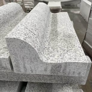 石嘴山 白麻花岗岩S型路沿石，路侧石，马路牙子等