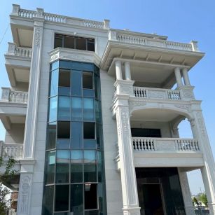 石嘴山 白麻花岗岩别墅外墙干挂效果展示