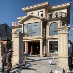 石嘴山 黄金麻花岗岩荔枝面别墅外墙干挂私家专属