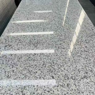 石嘴山 白麻花岗岩光面毛板