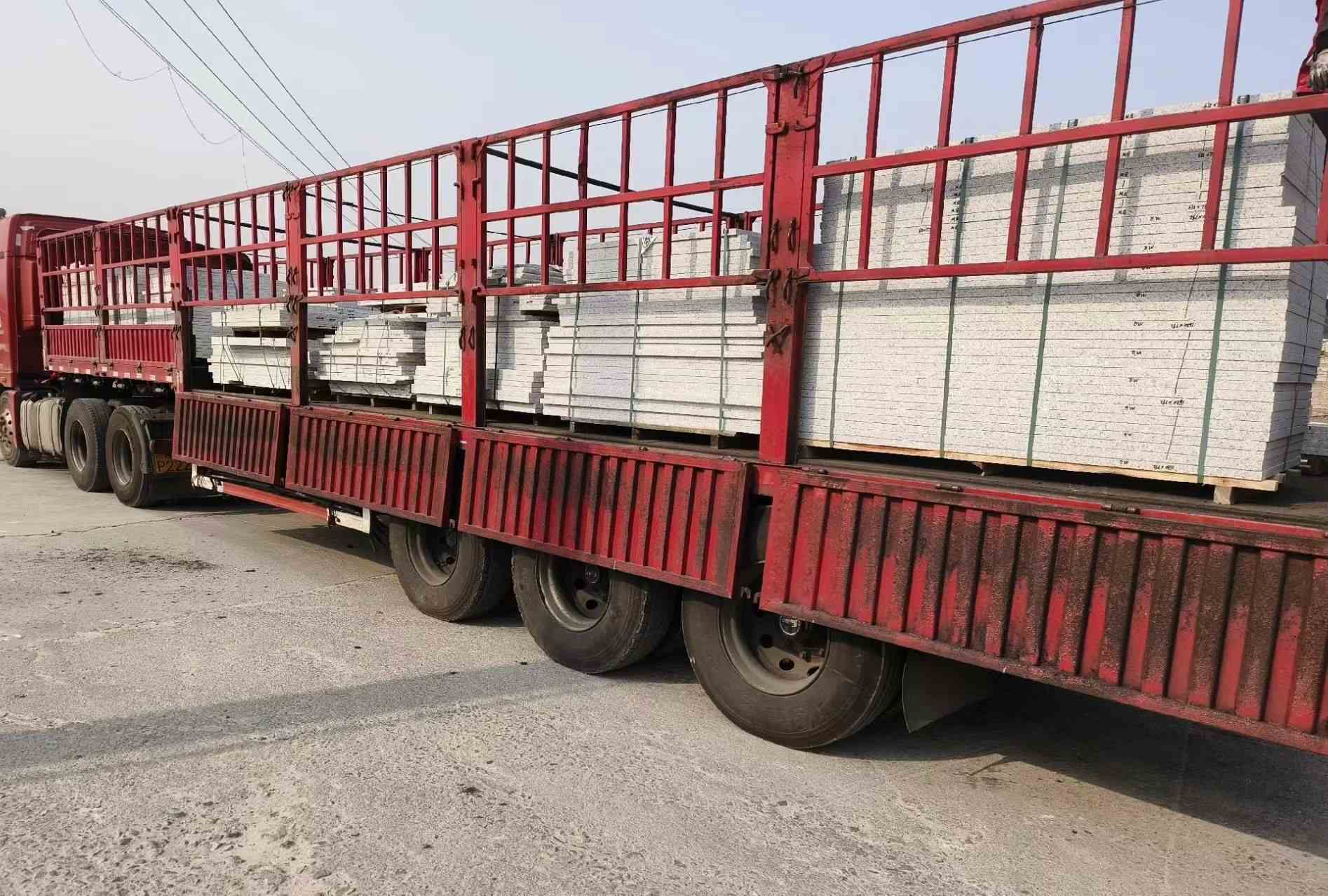 石嘴山 白麻荔枝面外墙干挂，工厂装车日常