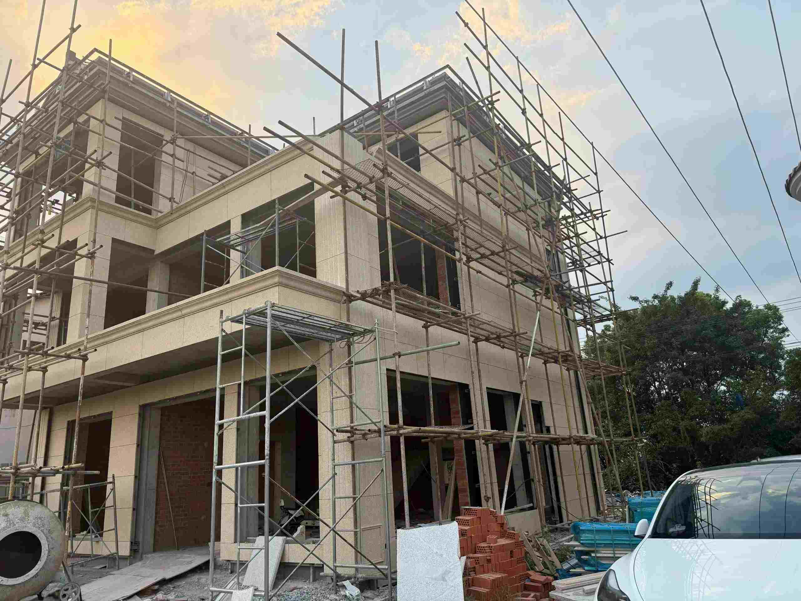 石嘴山 黄金麻荔枝面花岗岩外墙干挂