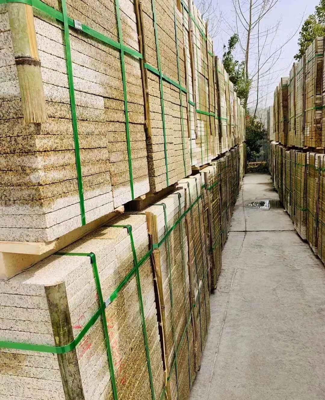 石嘴山 黄金麻花岗岩荔枝面地铺石