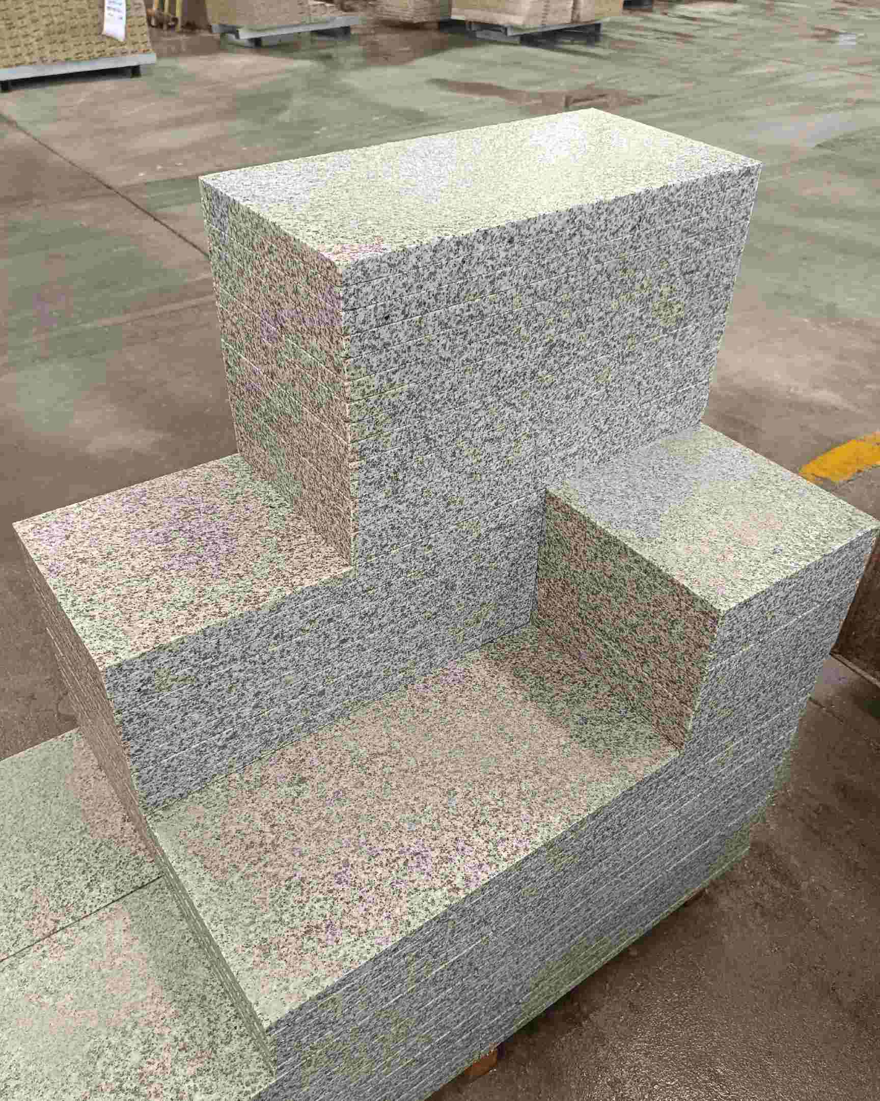 石嘴山 白麻花岗岩荔枝面地铺石