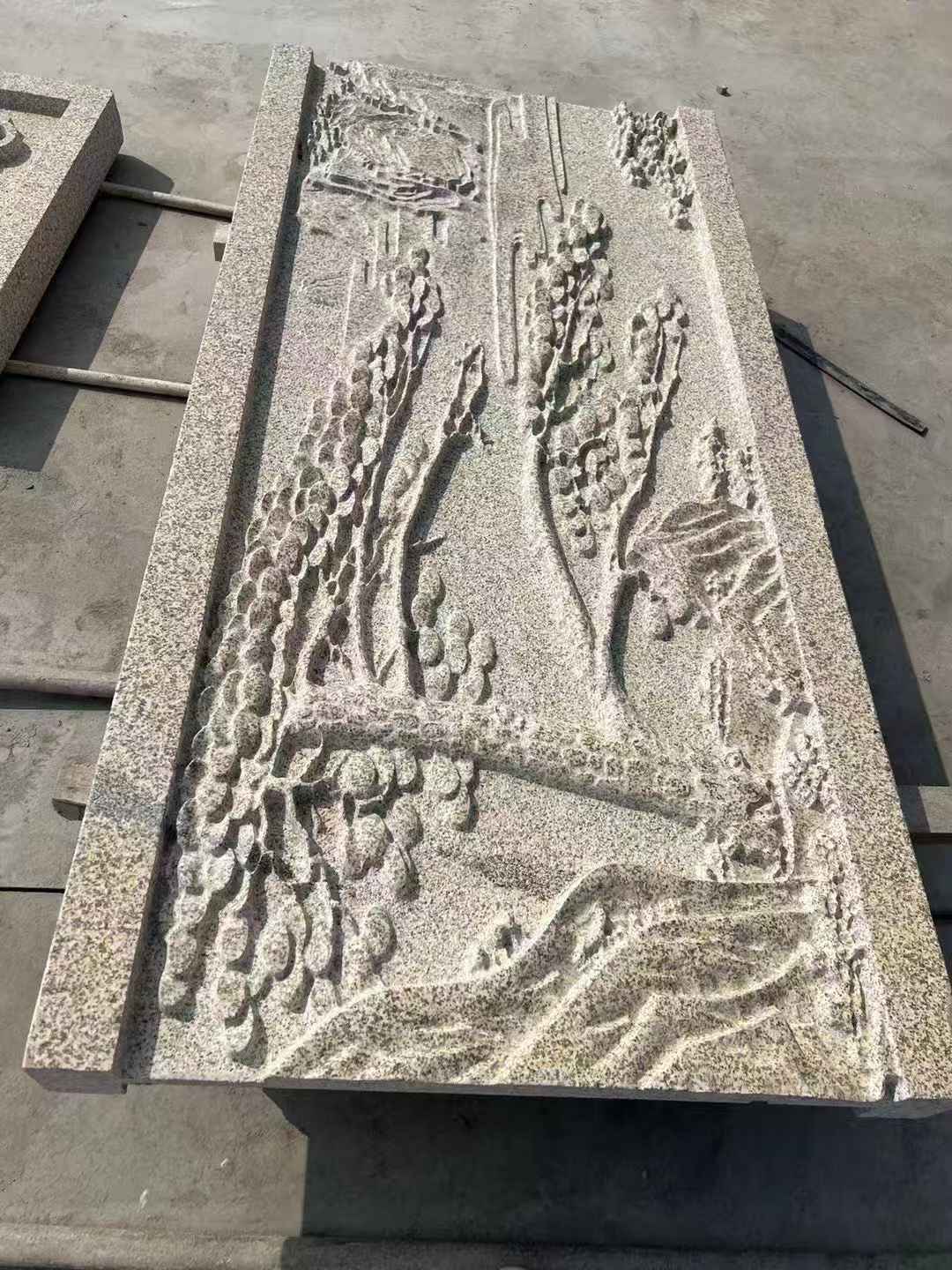 石嘴山 黄金麻雕刻板浮雕迎客松