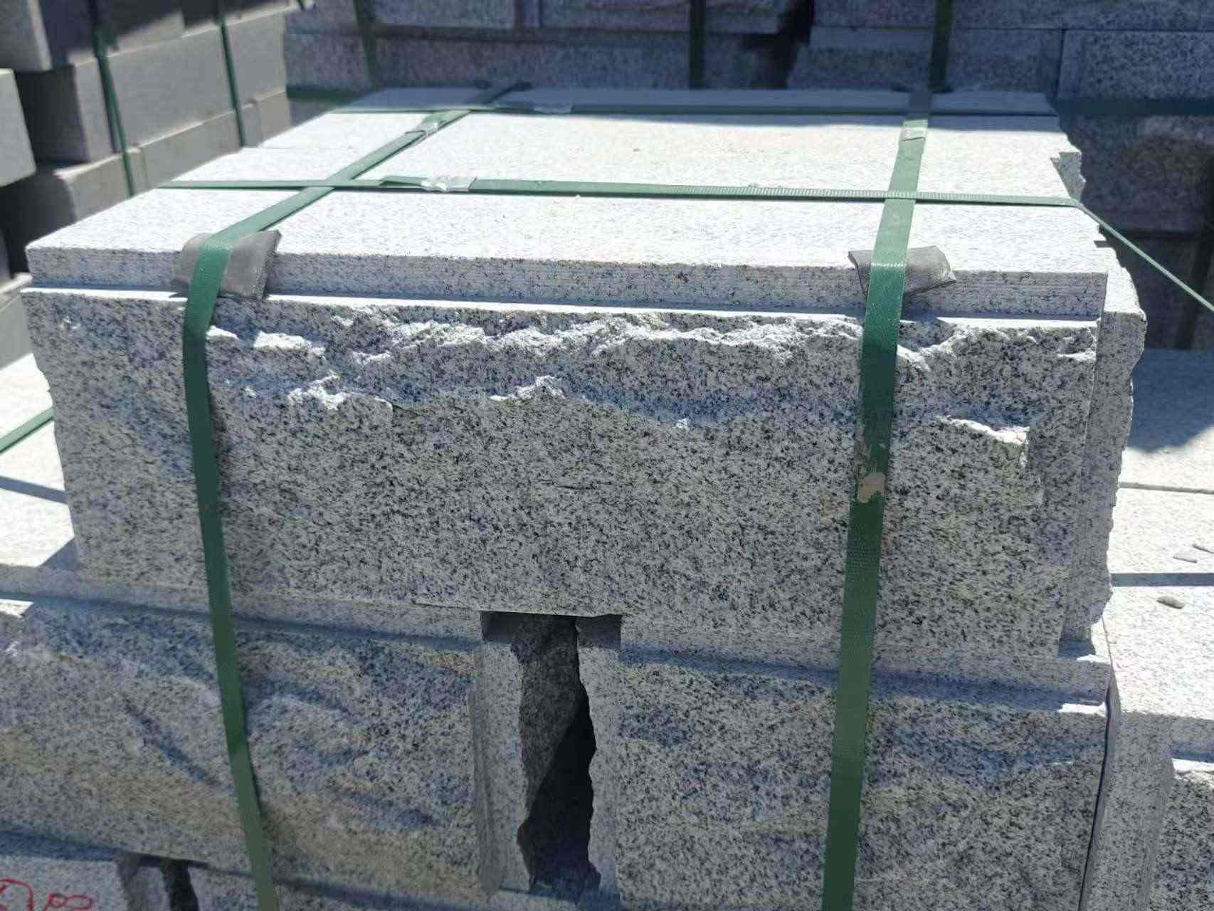 石嘴山 芝麻白花岗岩自然面成品