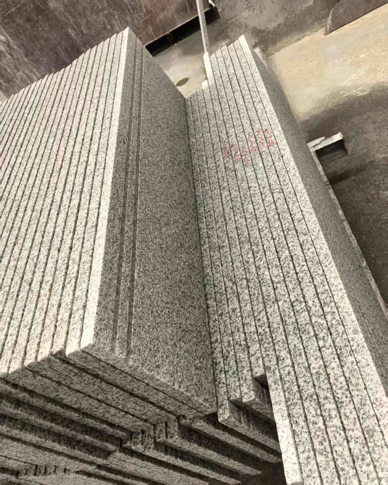 石嘴山 白麻荔枝面花岗岩楼梯踏步