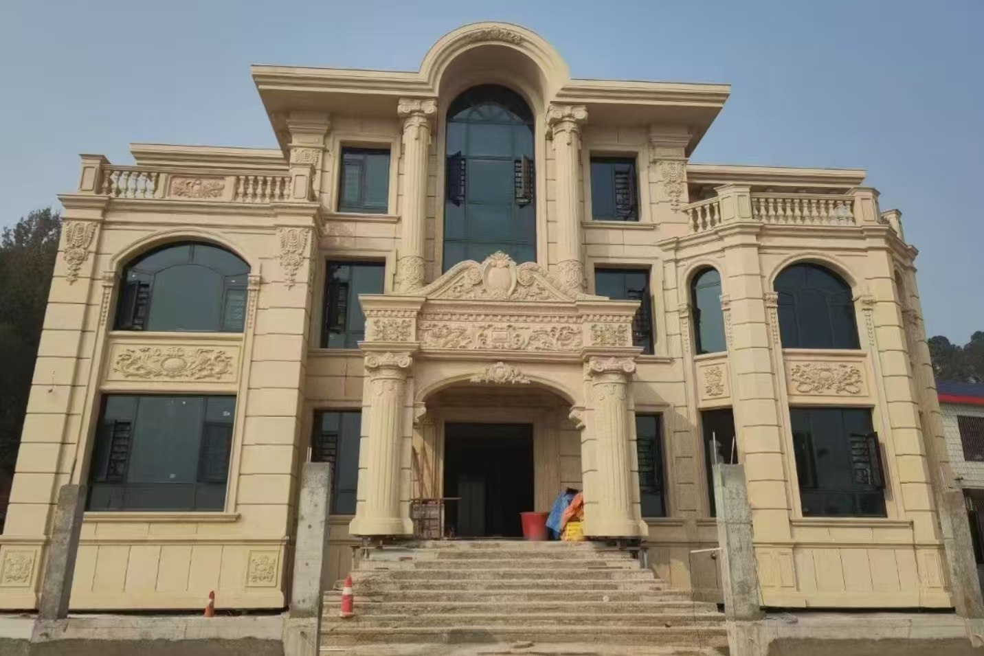 石嘴山 黄金麻花岗岩别墅外墙干挂